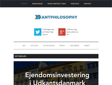 Tablet Screenshot of antphilosophy.com